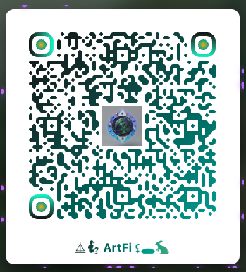QR code linking to the ArtFi project